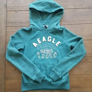 Teal American eagle hoodie /sweatshirt